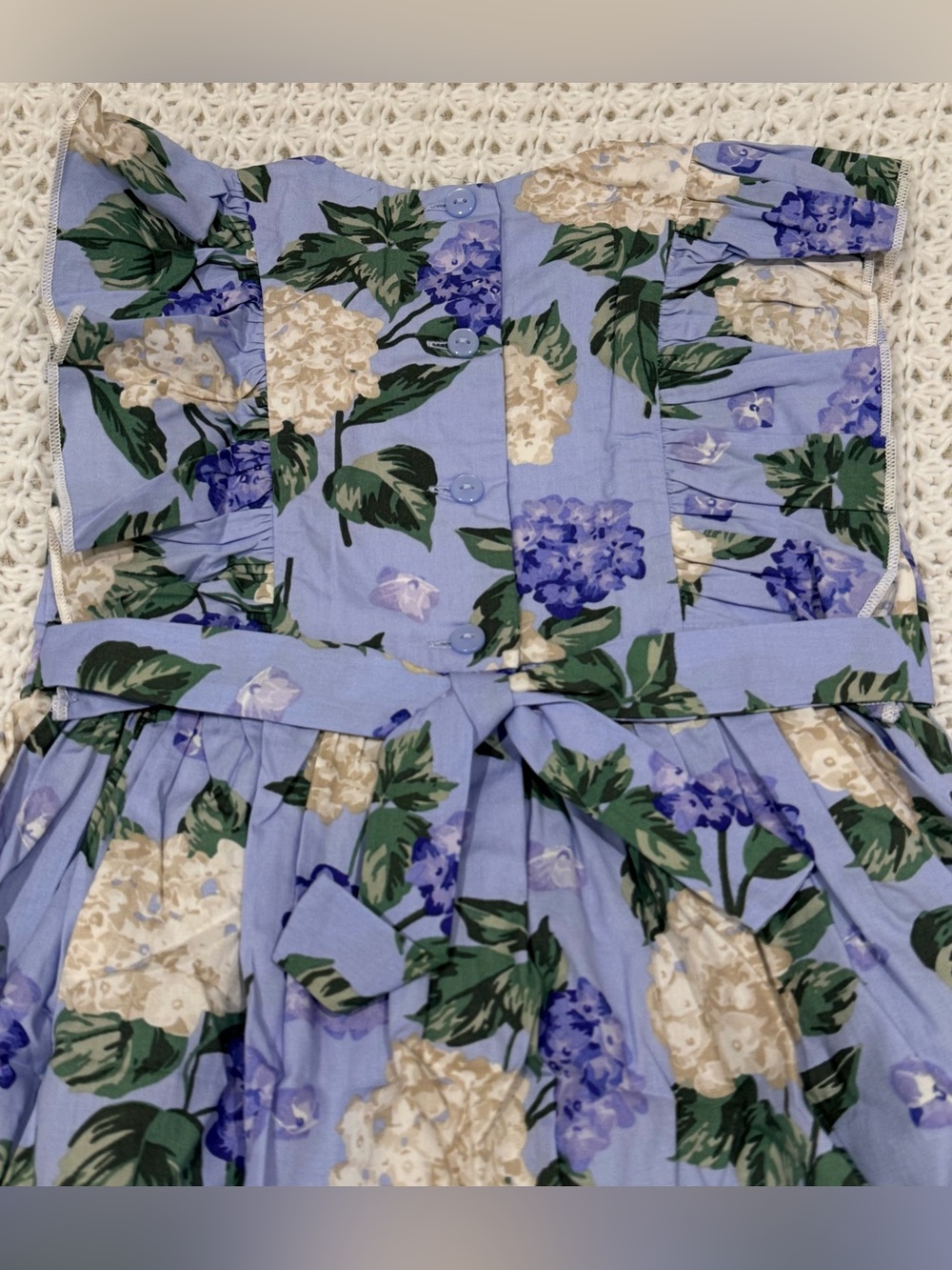 Bonnie Jean Little Girls Sleeveless Flutter Fit + Flare Dress in hydrangea Sz 6 - Picture 6 of 7